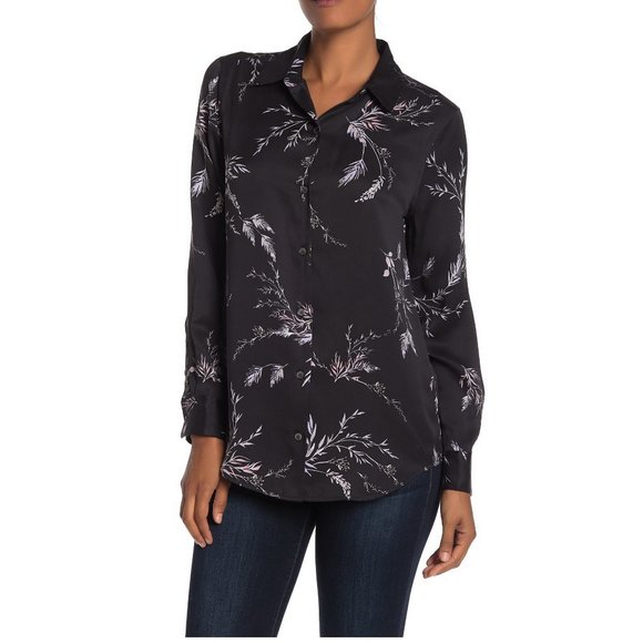 NWT Equipment Essential Floral Silk Blend Shirt - Picture 1 of 8